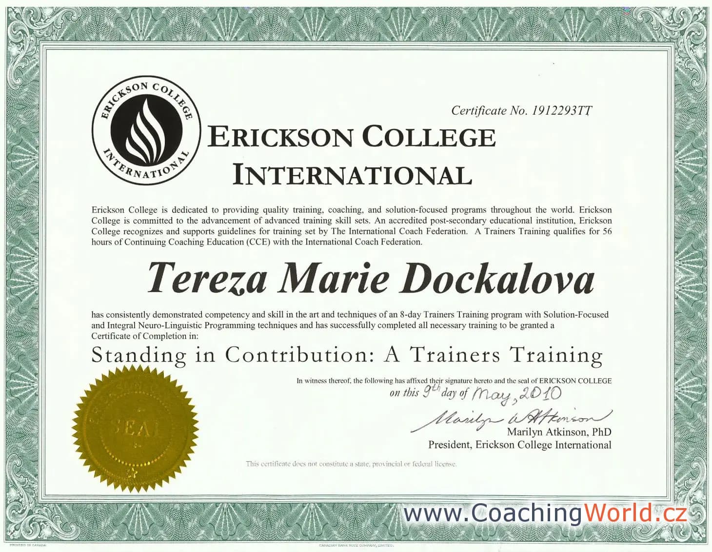 Erickson College - Four Quadrant Thinking